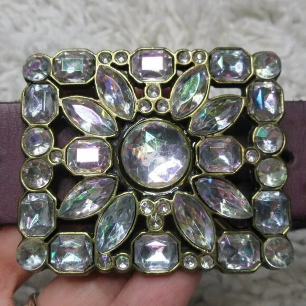 Linea Pelle leather‎ embellished belt sz M